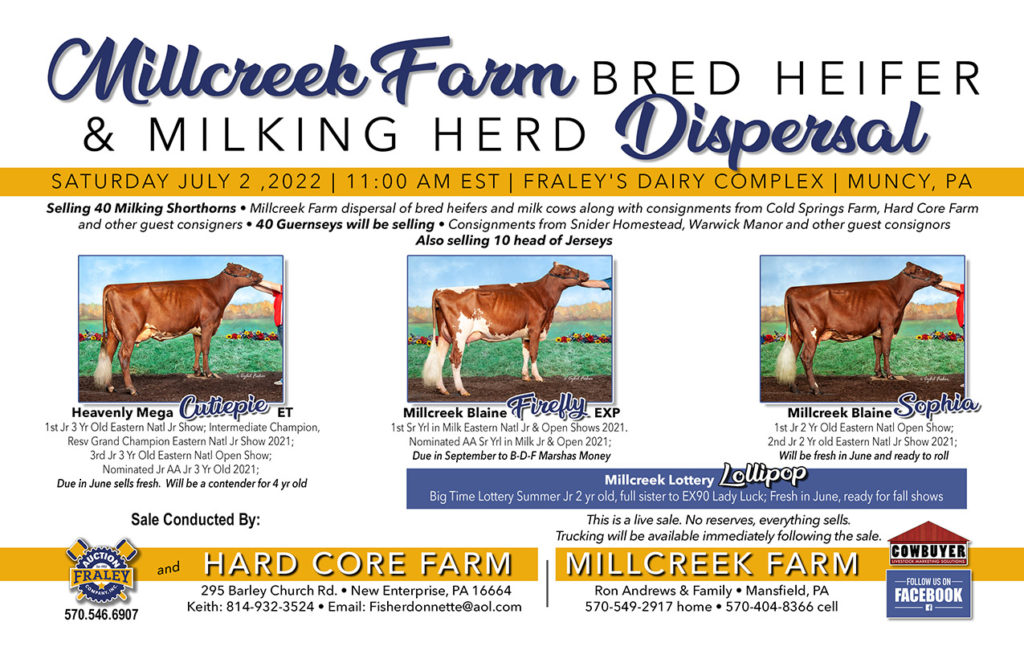 Fraley Auction Company, Inc. Millcreek Farm Dispersal